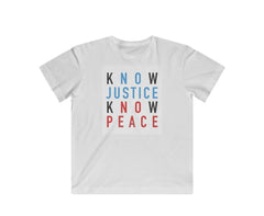 Know Justice Know Peace Youth T-Shirt