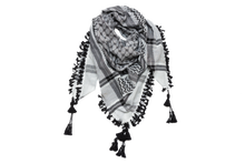 Load image into Gallery viewer, Keffiyeh with Black tassels