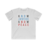 Know Justice Know Peace Youth T-Shirt - Equal Entrance