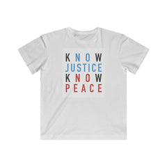 Know Justice Know Peace Youth T-Shirt - Equal Entrance