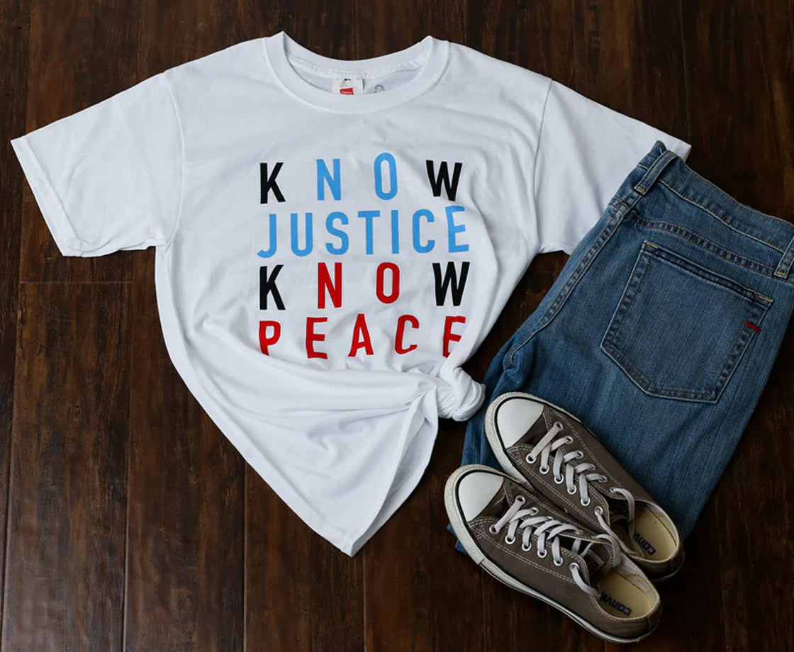 Know Justice Know Peace Youth T-Shirt