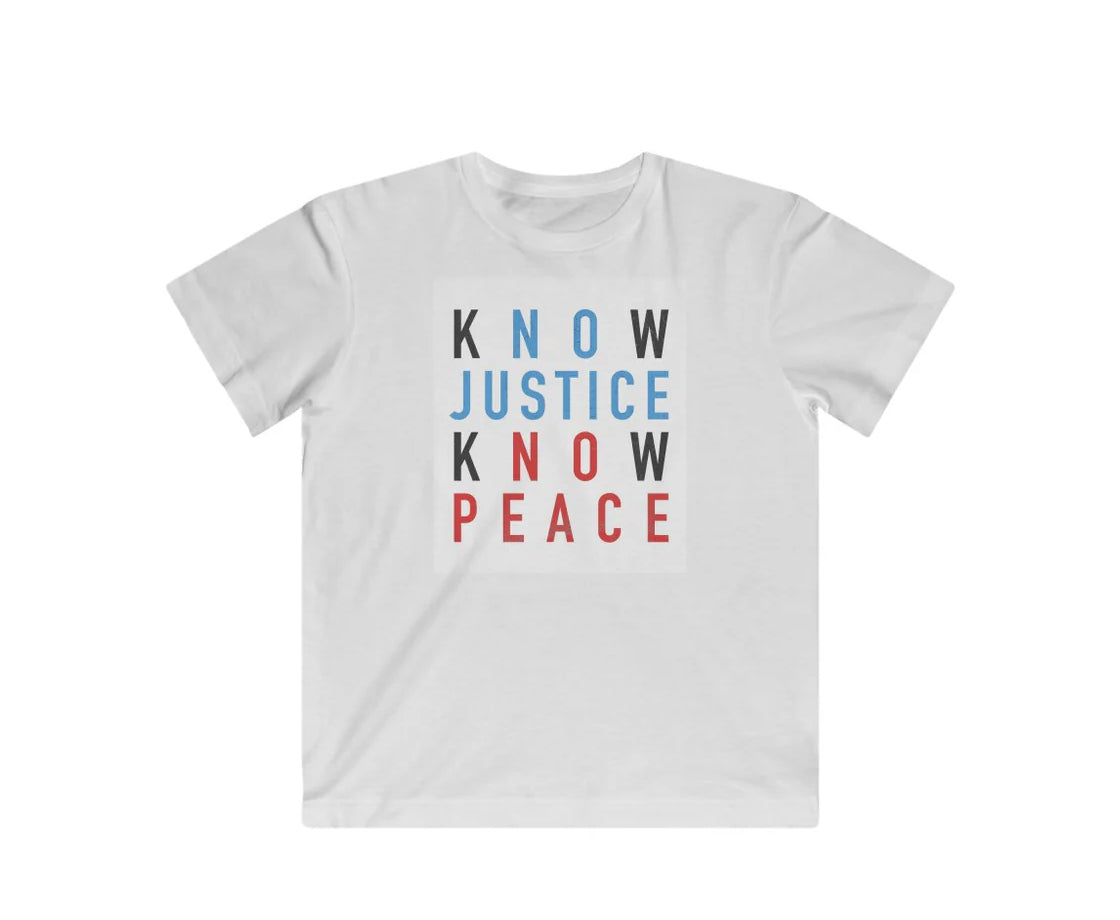 Know Justice Know Peace Youth T-Shirt