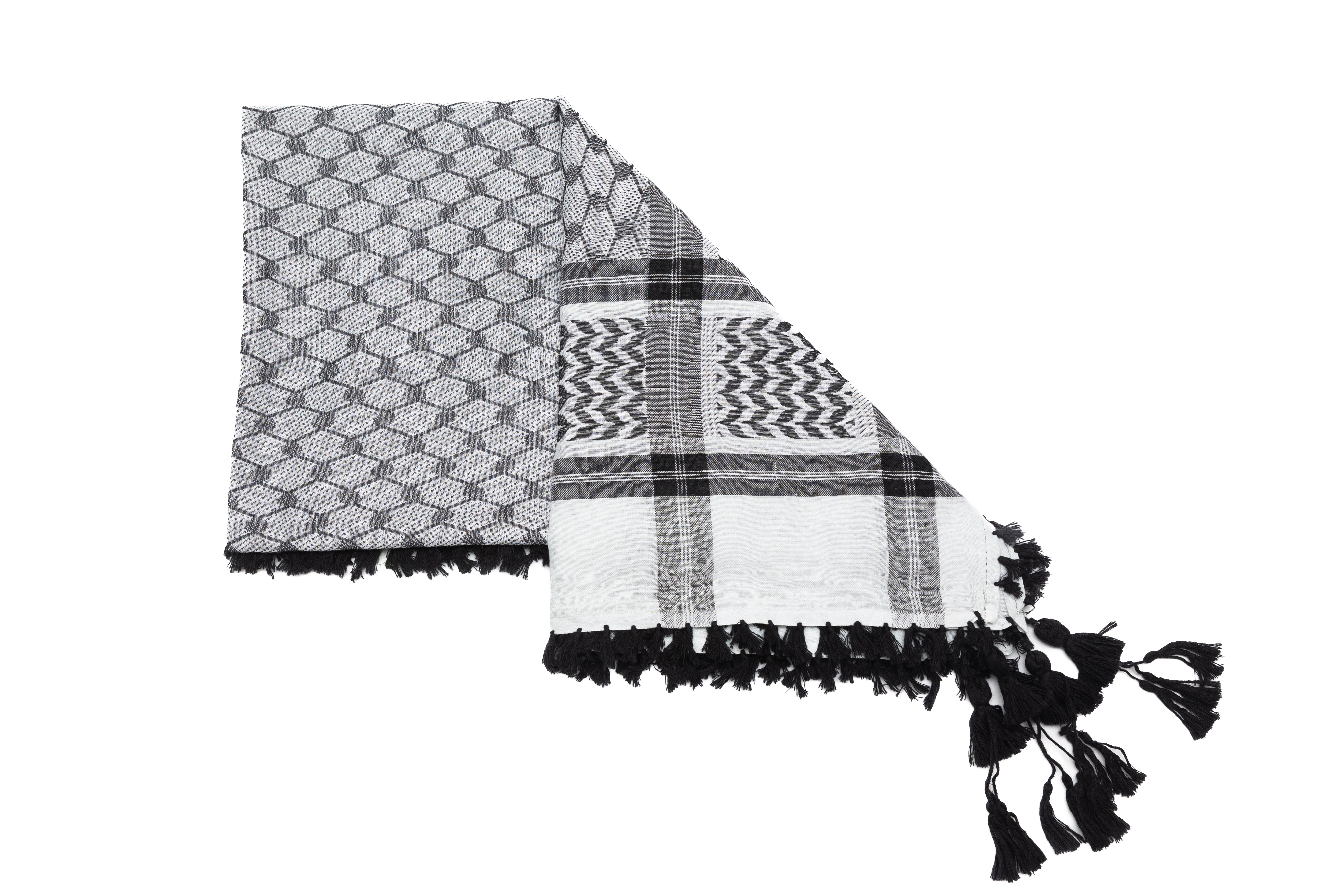 Keffiyeh with Black tassels